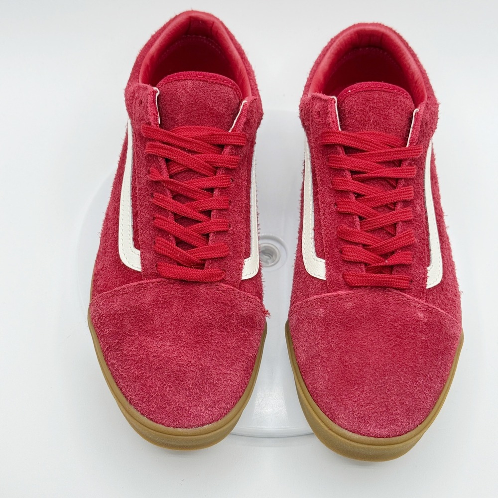 Vans Old Skool Low Pro Suede Size 8 Womens Red/Gum NEW - Picture 3 of 10
